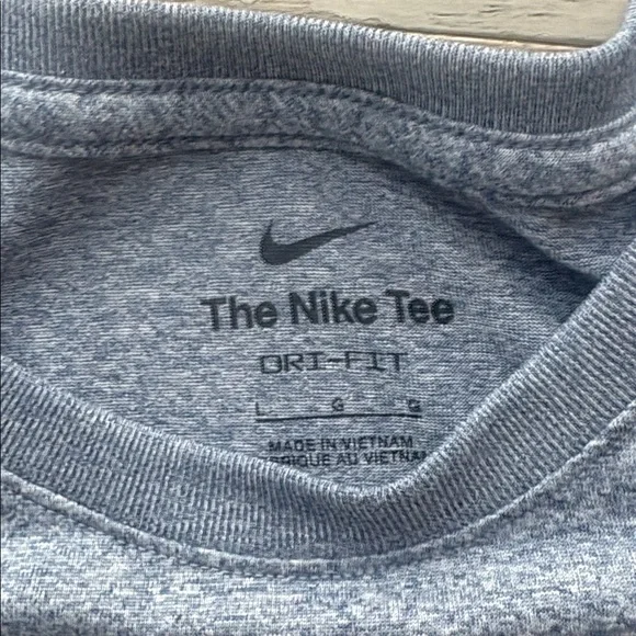Nike The Nike Tee Dri-Fit Blue Short Sleeve T-shirt Size Large - Picture 6 of 6